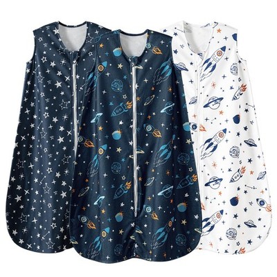 3 Pack Warm Micro Fleece Baby Sleep Sack 6-12 Months, Soft Baby Wearable Blan...
