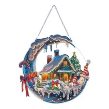 STGLCR Hanging Ornament Chirstmas House Diamond Painting Kits for Adults, Win...