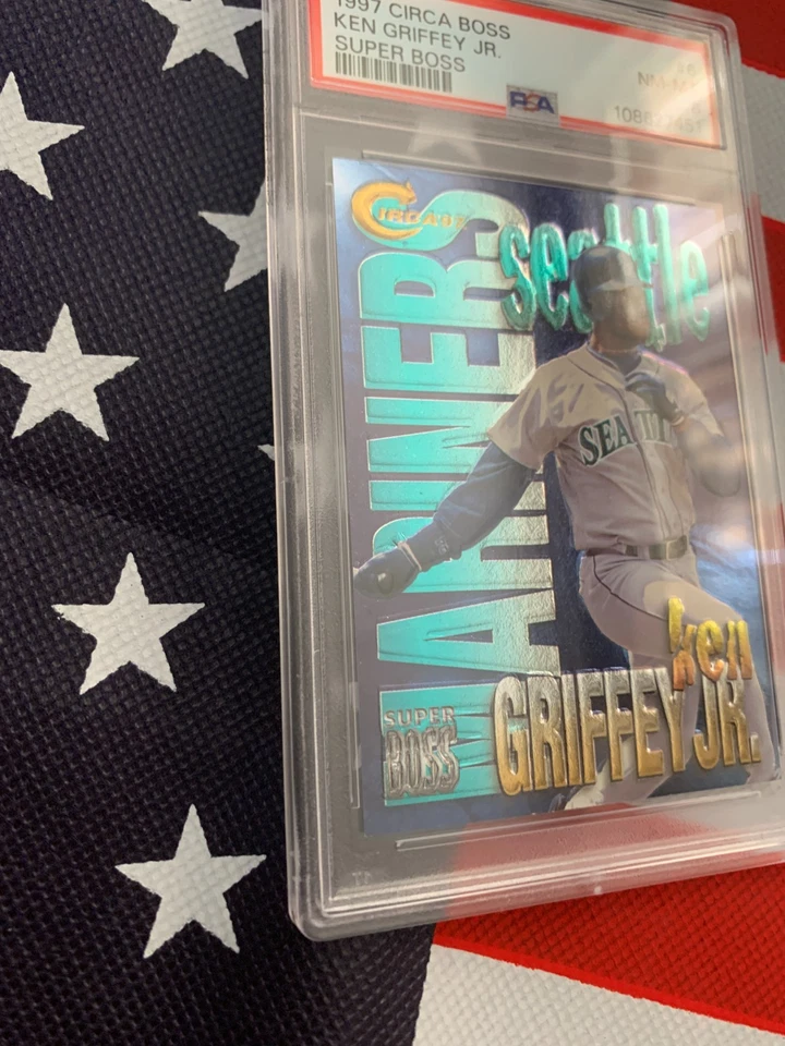 PSA 1997 Ken Griffey Jr.  Circa BOSS-SUPER BOSS # 6    FOIL/EMBOSSED   Clean - Image 4 of 4