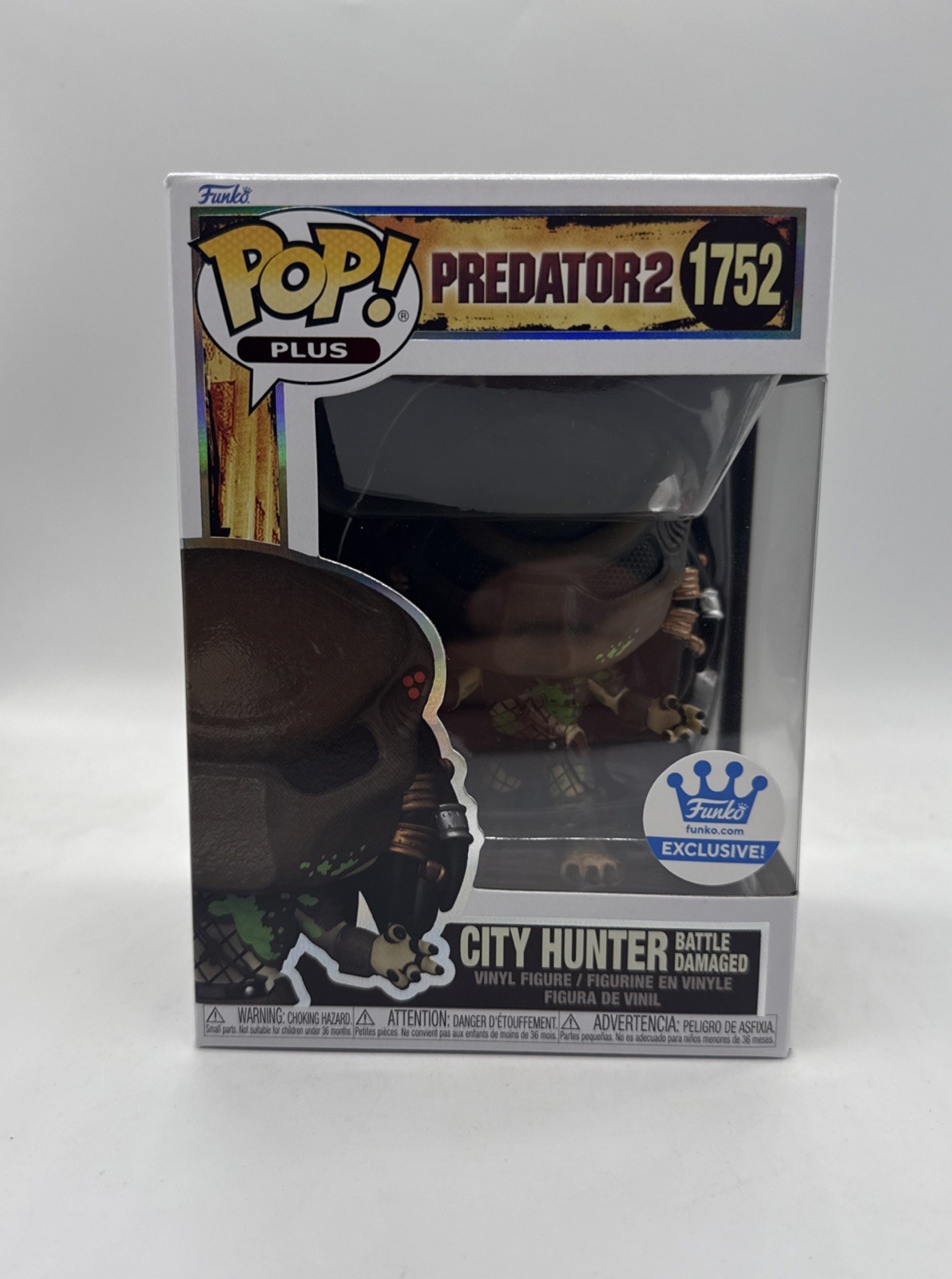 Funko POP! Plus: Predator2 - City Hunter [Battle Damage] #1752 (Funko Shop EXCL)