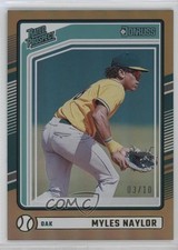 2024 Panini Donruss Rated Prospects Gold 3/10 Myles Naylor #196 0e4z