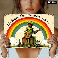 Frog Kermit Muppet Green Muppet Tin Metal Signs Home Décor 8x12