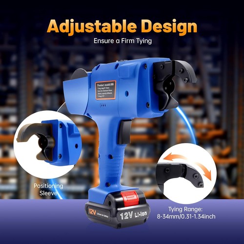 0.31-1.34in Automatic Rebar Tie Gun, Handheld Rebar Tier Tying Machine, Rebar Ty - Picture 4 of 9
