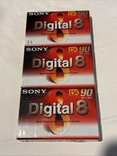 Sony Hi8 90 Min Digital8 60 Min MP 3 Pack Camcorder Cassette Tapes New Sealed