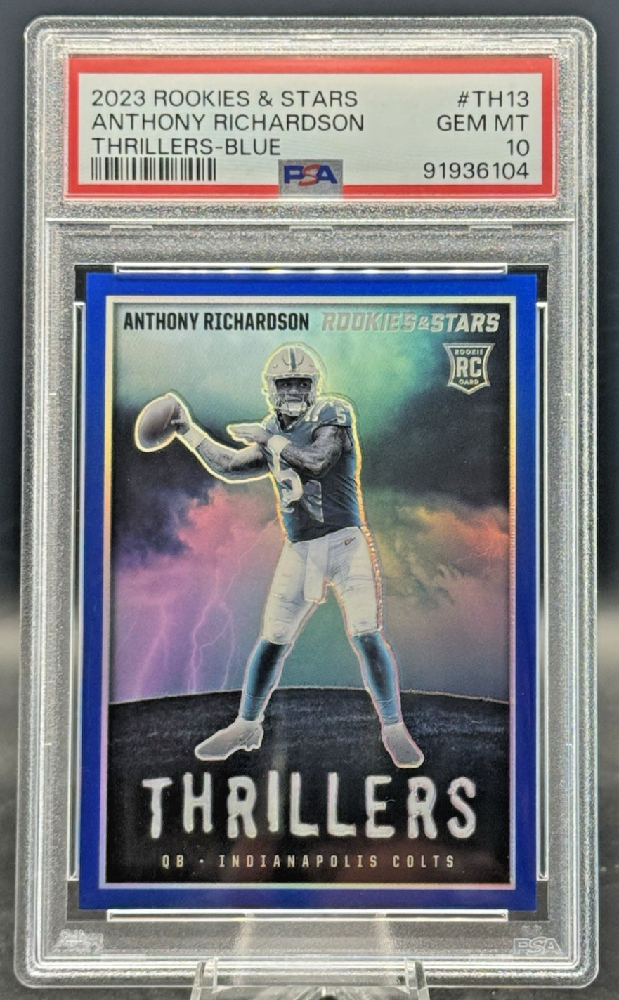 Anthony Richardson Panini Rookies & Stars Thrillers #TH13 Blue