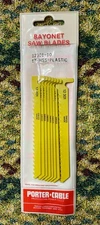 PORTER CABLE Bayonet SAW BLADES 12301 10 blades 4 1/4 X 3/8 NOS UNOPENED