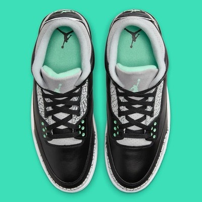 Air Jordan 3 10.5 US ブラック/グリーン Nike Air Jordan 3 Retro Pine Green Black AJ3 CT8532 030 Men's Shoe