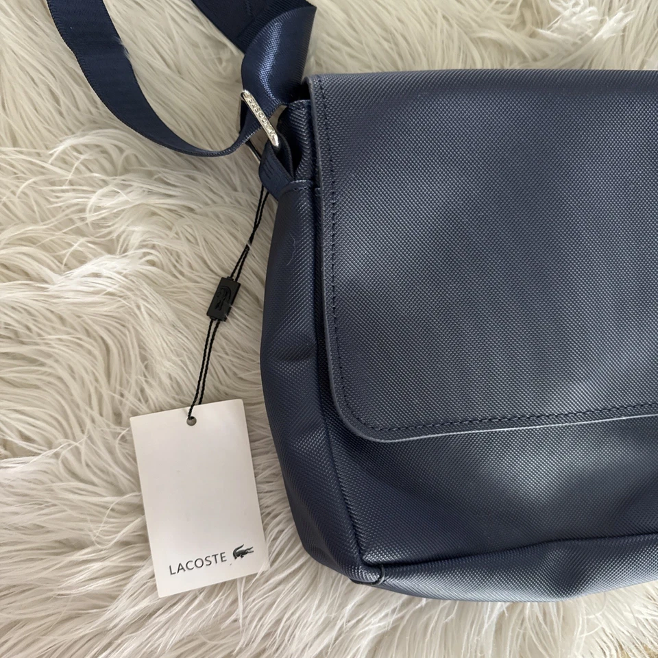 Bolso clásico Lacoste con cierre abatible unisex nuevo con etiquetas Foto 3 de 4