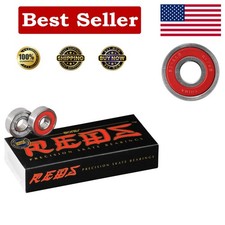 REDS 8mm Skateboard Bearings 16 Pack - High-Speed Performance  Durability