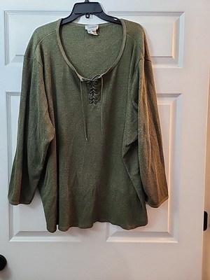All American Comfort 5xl Womans Plus Criss Cross Front
