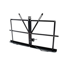 MUS-01 Tisch Notenst&auml;nder Schwarz Notenklemmen Neigung Verstellbar 440x215mm