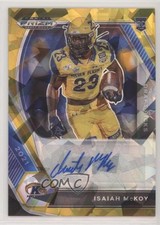 2021 Panini Prizm Draft Picks Gold Ice Isaiah McKoy #DPA-IMC Auto 0c2