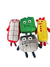 Colorful Number blocks Plush Toys Set Of 4
