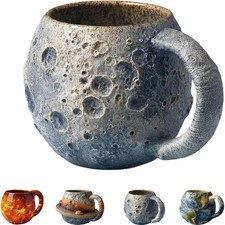 Juego de tazas planetarias espaciales 3D taza luna tazas de café tazas planetarias de cerámica cósmica