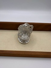 Huge 925 Saddle Ring Sterling Silver Statement Ring