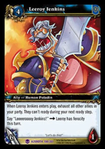 Leeroy Jenkins Ungraded WOW: Heroes of Azeroth