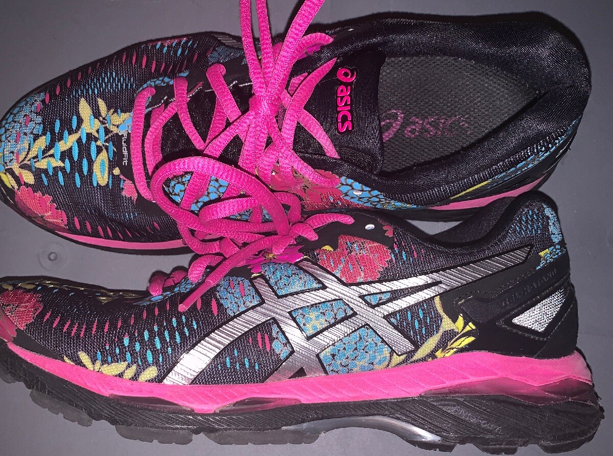 Asics Gel-Kayano 23 T6A5N para Mujer Negro Púrpura Floral Calzado para Correr el más barato Asics Gel-Kayano 23 23 23 T6A5N para Mujer Negro Púrpura Floral Calzado para Correr 100% a estrenar con calidad original.