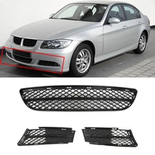 3Pcs Set Front Lower Bumper Grille Cover For BMW 3 Series 06-08 E90 E91