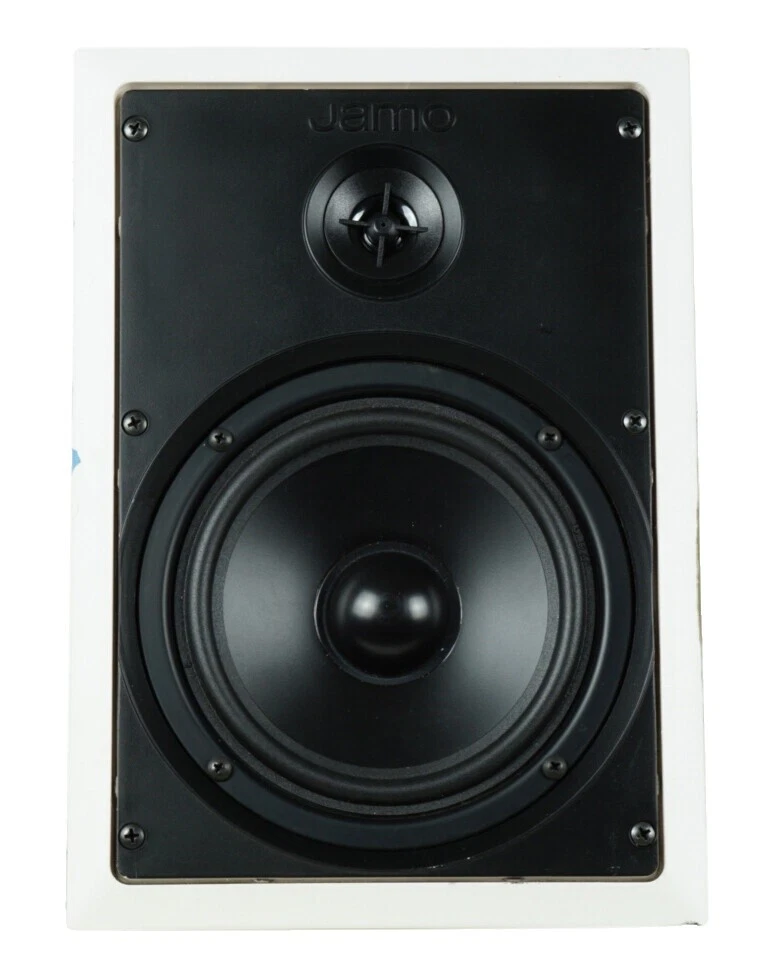 Jamo 白色家用扬声器和低音炮