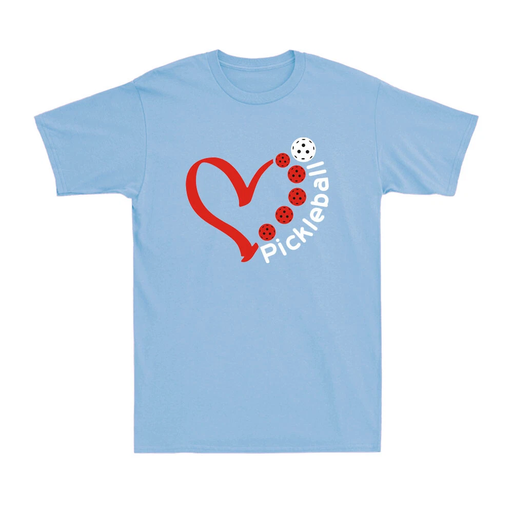 Pickleball Valentine Day Heart Pickleball Lovers Pickleball Player Men's T-Shirt