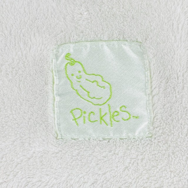 Pickles Baby Blanket White Brown Polka Dot Trim 40x30 eBay