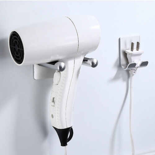 AU Wall Mount Bracket Storage Rack Hair Dryer For Hair Dryer Stand Holder - Picture 3 of 9