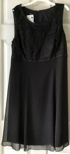Gerry Weber Black Dress New w/ Tags Size 10 Sleeveless long hidden back zipper - Picture 3 of 7