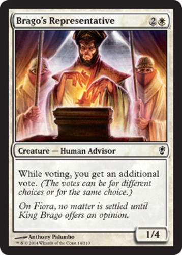 4 Brago's Representative - M-NM - Conspiracy - SPARROW MAGIC mtg 4x x4 - Picture 1 of 1