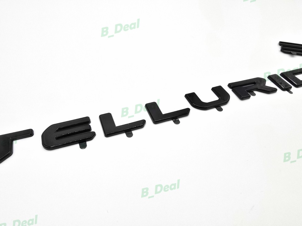 Custom OVERLAY Gloss Black Telluride Rear Letters Emblem 2022 ...
