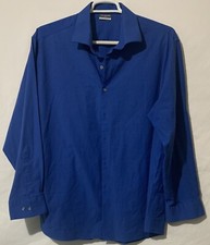 Mens Van Heusen Dress Shirt Long Sleeve Size XL 18-18.5 Pit to Pit 27"