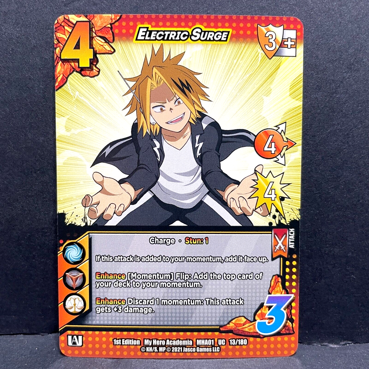 2021 MY HERO ACADEMIA MHA01 ELECTRIC SURGE 13/180 1ST EDITION