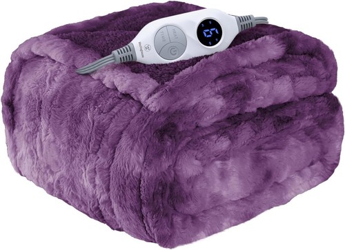 Heated Blanket Heat Up Soft Portable Electric Lap Fleece Throw Warming Wrap - Picture 37 of 43