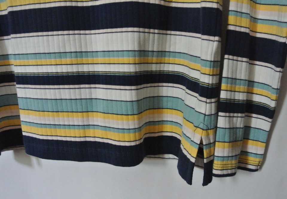 New Anthropologie Postmark Joliette Striped Rib Knit Long Sleeve Top