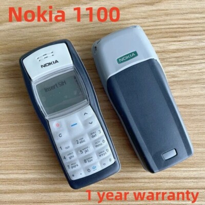 NOKIA 1100 Mobile Phone unlocked Classic game GSM Old Cellphones
