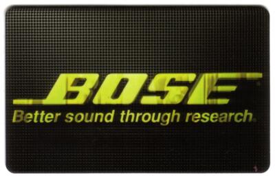 BOSE Better sound through reseach