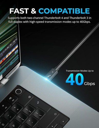 Thunderbolt 4 Active Cable - High-Speed Transmission and Versatile Compatibility - Picture 6 of 8