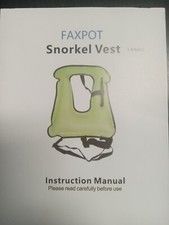 Faxpot Men/Women Snorkel Vest Adult Inflatable Snorkeling Jacket Black  Yellow