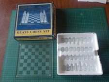 Boxed Glass Chess Set