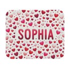 Mouse Pad (Rectangle) SOPHIA Personalized Allover Hearts Design 3, Gift
