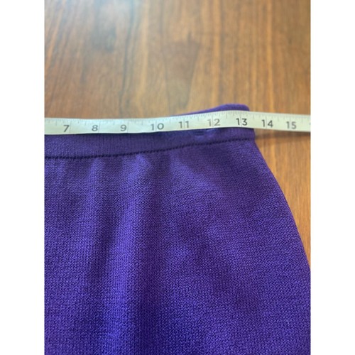 ST.Johns knit suit 4 jacket/ skirt purple timeless classic collection Marie Gray - Picture 14 of 14