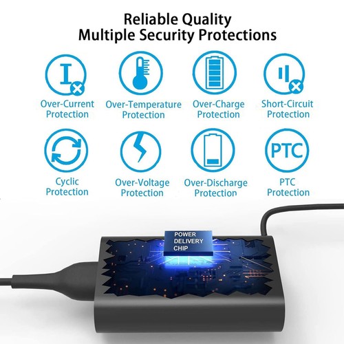 pour Dell 65W Chargeur Ordinateur Portable USB C pour Latitude 7420 7430 7440 7400 7320 E5440... - Photo 6/6