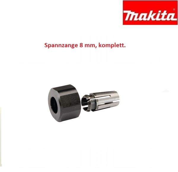 Orginal Makita 192988-9 Spannzange Mit Mutter FüR Geradschleifer GD0800C GD0810C-image