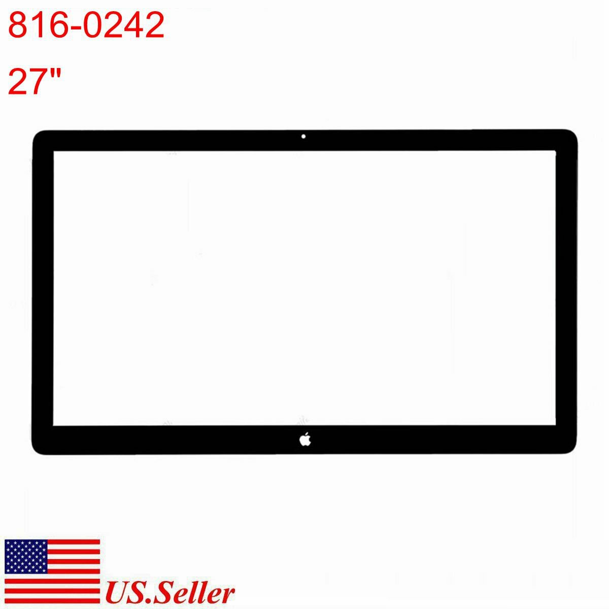 Apple 816-0242 Cinema Thunderbolt 27" Replacement Front Glass Cover A1407 A1316