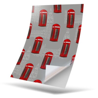 1 x Vinyl Sticker A4 - Red Telephone Box London #13208 | eBay UK