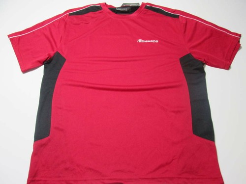 James & Nicholson Herren T-Shirt Größe XL rot/schwarz Rundhals Kurzarm