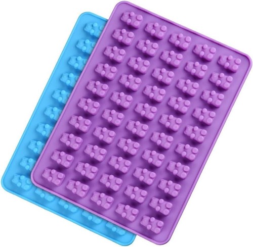 4 Pack Gummy Bear Silicone Mold with Droppers for Candy Chocolate Making - Picture 4 of 12