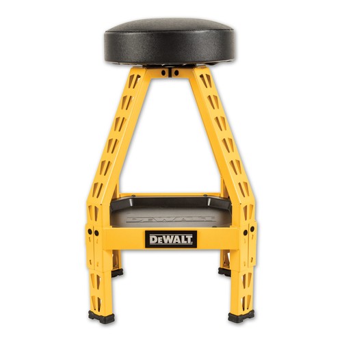 DEWALT Work Bench Height Shop Stool Yellow DXSTFH030KD - Picture 2 of 9