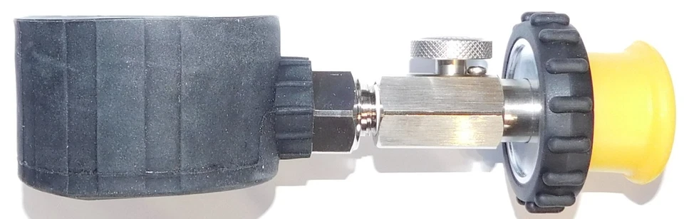 Präziser FLASCHENDRUCKPRÜFER DIGITAL - GK 1 - 200 BAR- Prüfmanometer - Prüfgerät - Bild 4 von 4