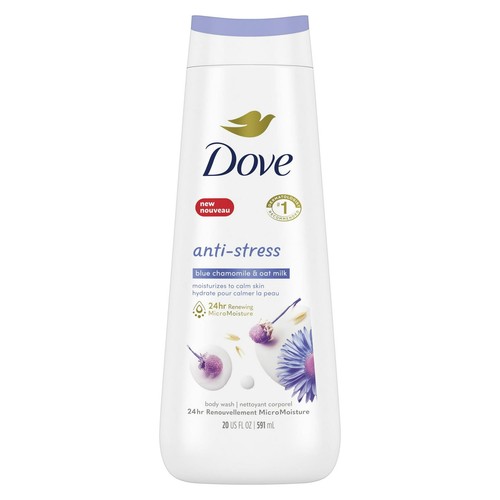 Dove Anti-Stress Long Lasting Women's Body Wash All Skin Type Oat Milk 20 fl oz