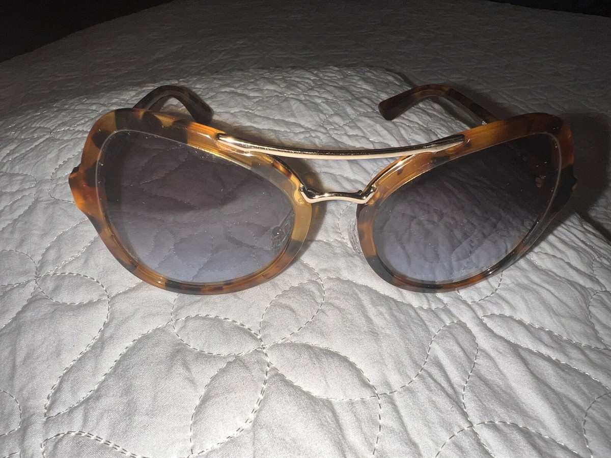 Authentic PRADA Sunglasses SPR 18S Butterfly TORTOISE spotted